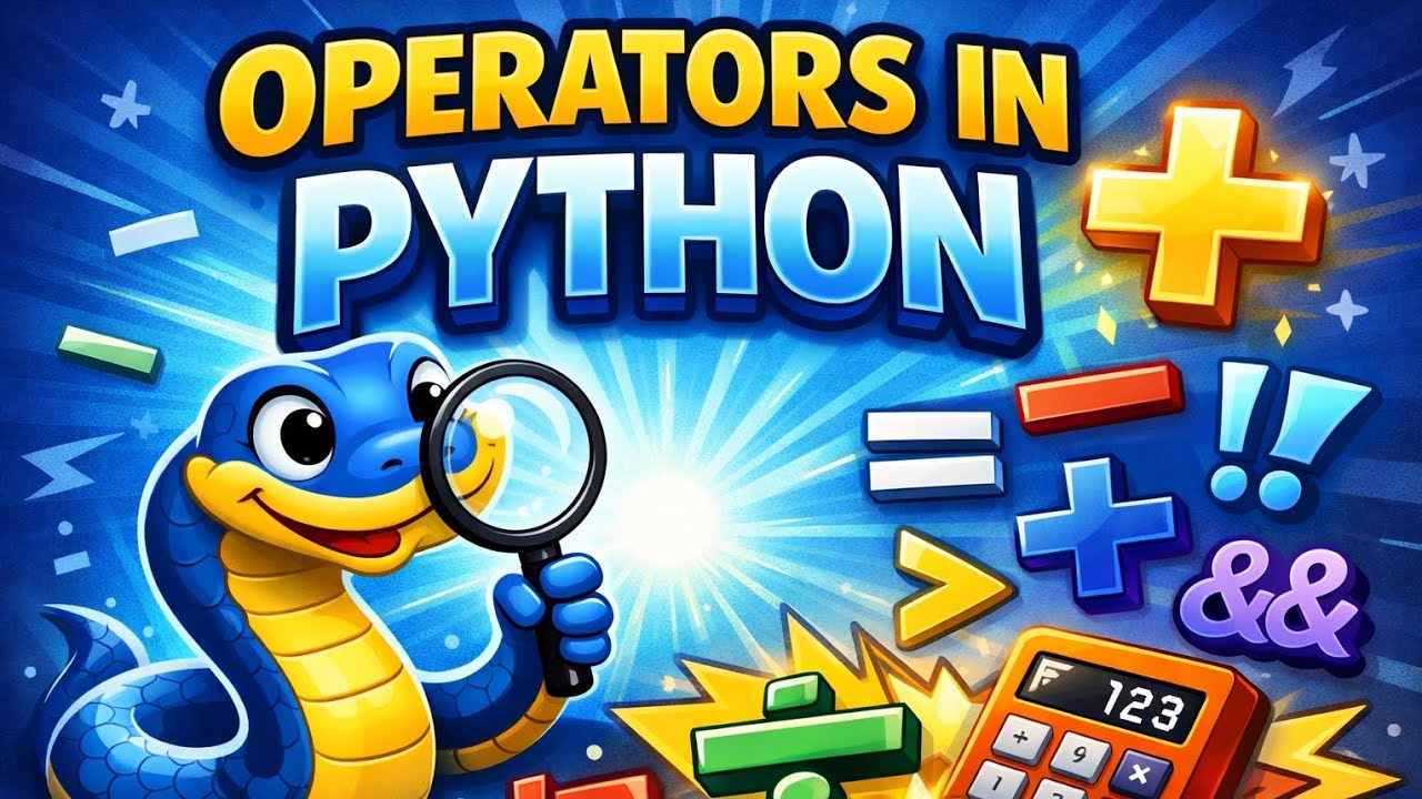 Operators in python in Telugu |lecture -3|