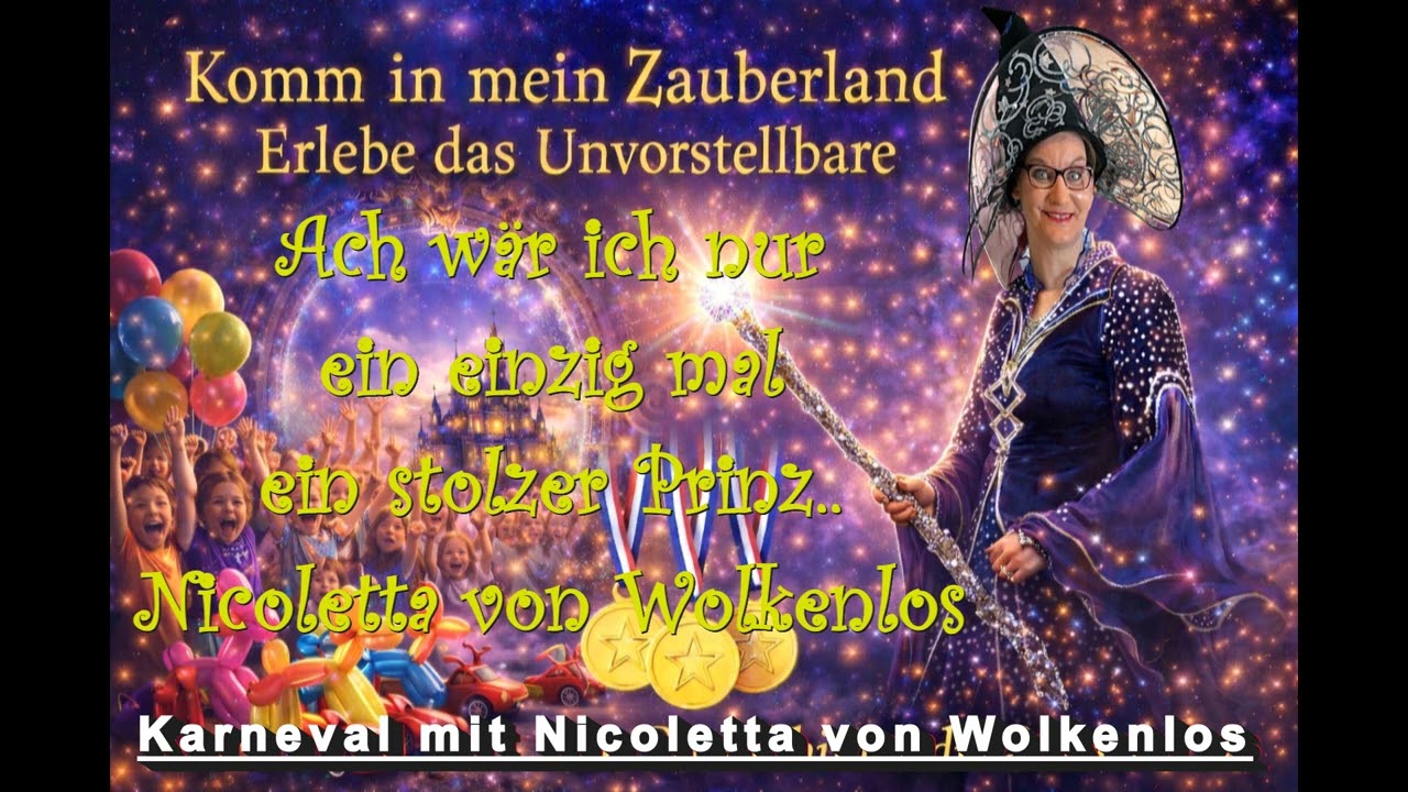 Ein Stolzer Prinz im Karneval - Nicoletta von Wolkenlos mit dem Song