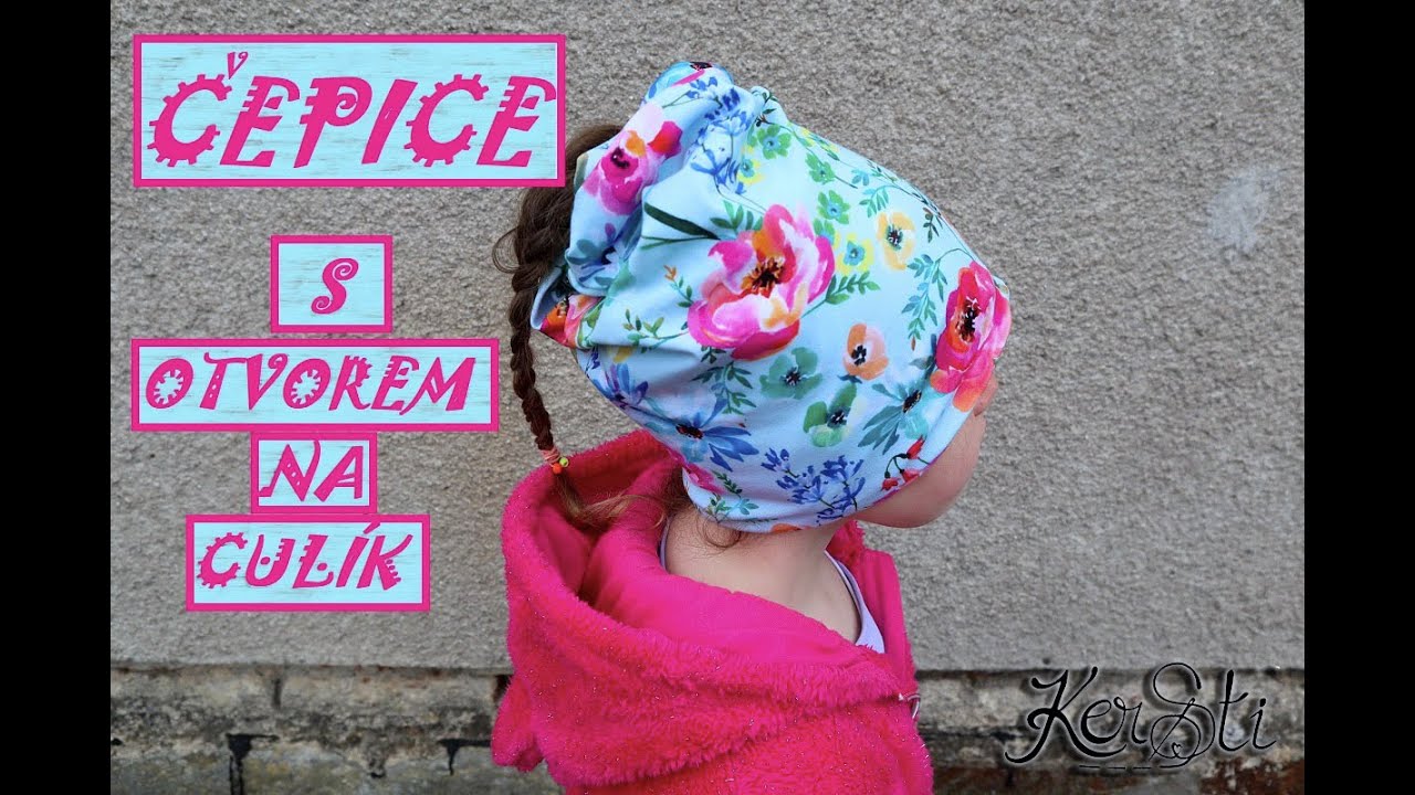 Jak ušít jednoduchou čepici s otvorem na culík. DIY. Cap with ponytail hole.