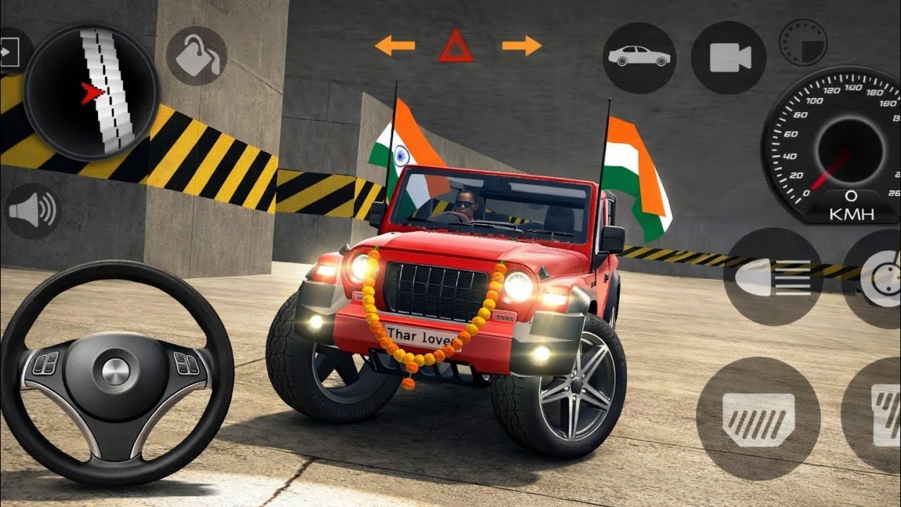 Modified Mahindra Thar Car Game's:Indian lGadi Wala Game)-😈Car Game Android game play #2026