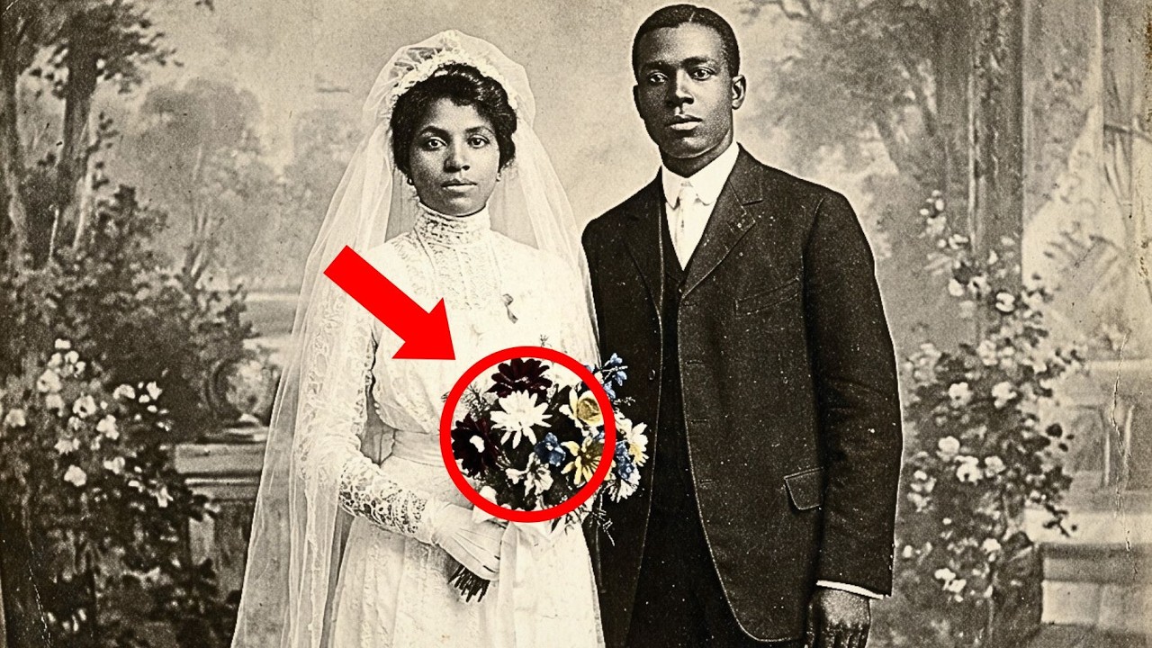 It was just a wedding photo — until experts noticed the flowers the bride was holding