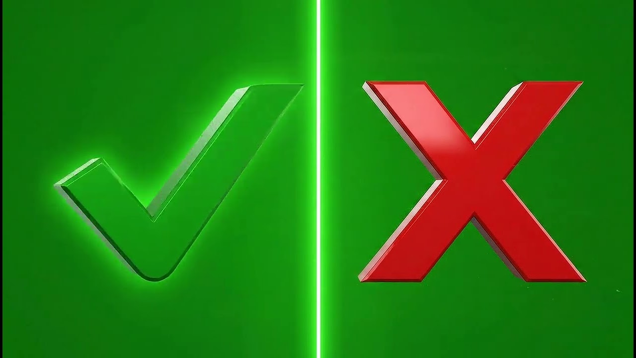 Cinematic Right and Wrong Green Screen Effect: Free Download VFX Overlay