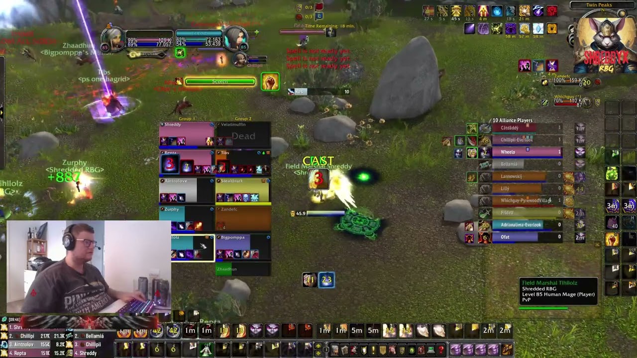 Rated Battleground (Cata RBG) Best game of the season vs, 2350+team whichguy main team!