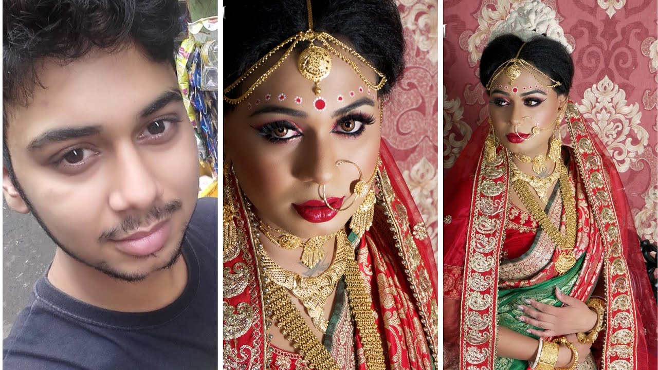 Male to Female Makeup Transformation | Amazing Male to Female Tutorial | Bridal Makeup |