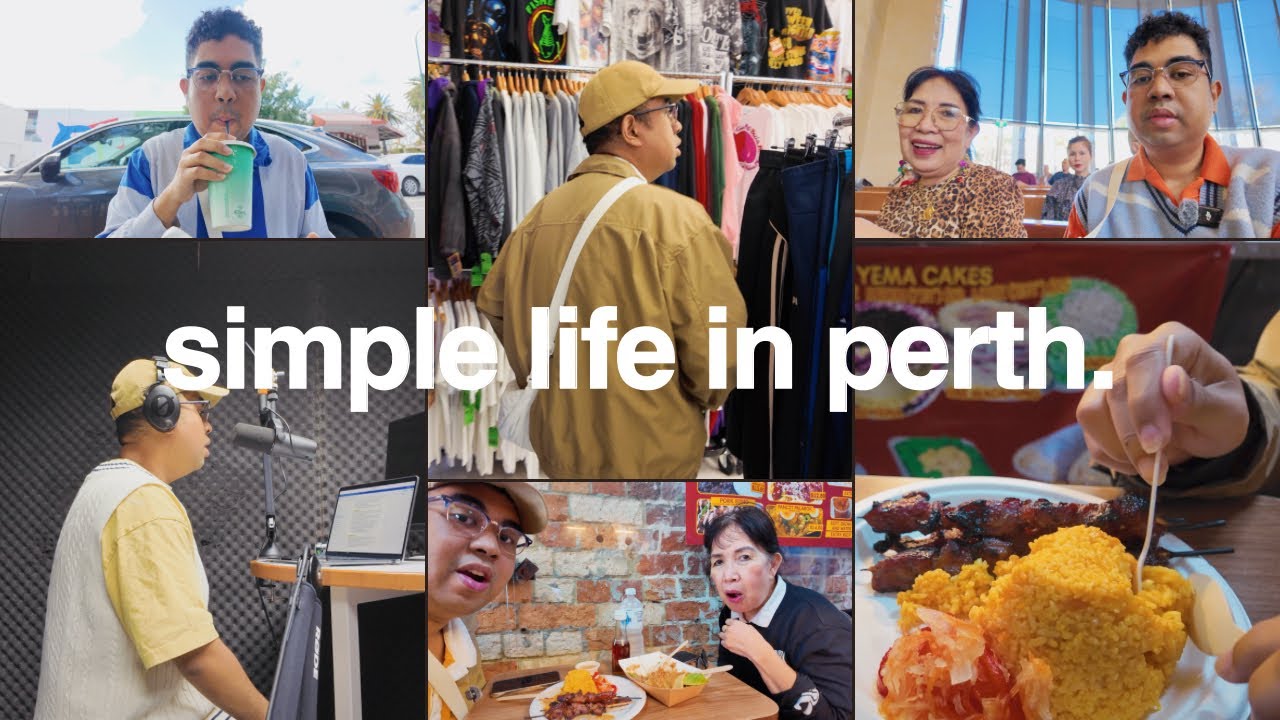 simple life in perth: uni, recording studio, filipino food in fremantle markets, church on sunday