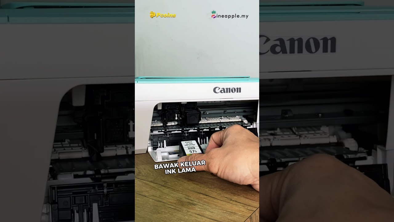 Step by step guide to change ink cartridge for your Canon E470 inkjet printer