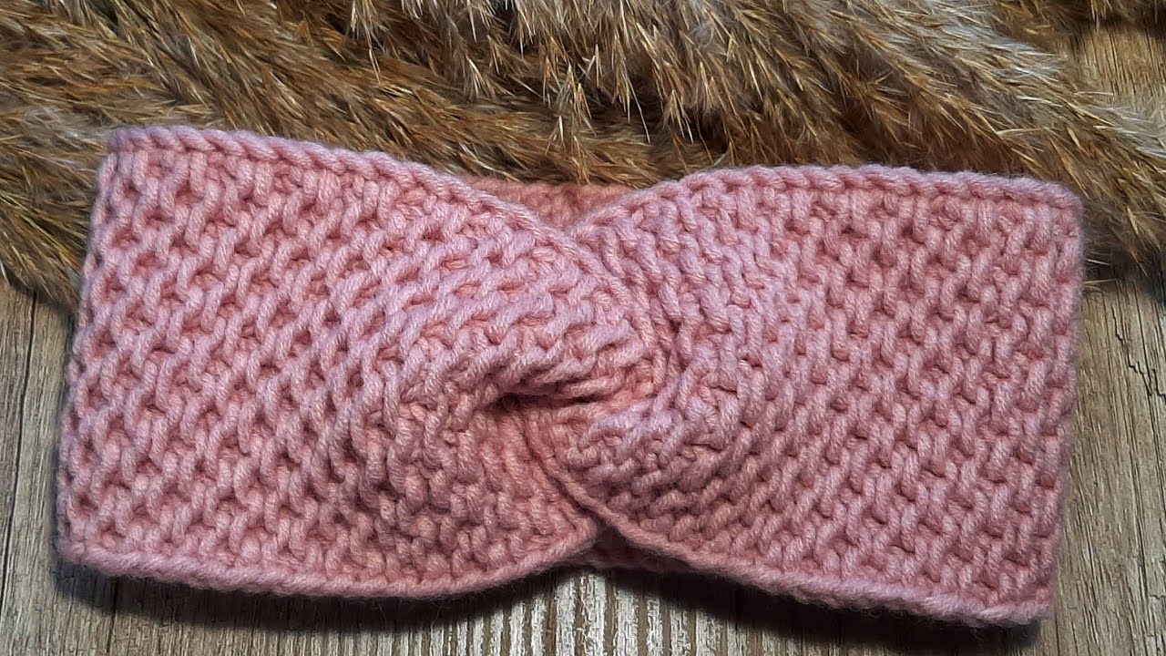 Knitted headband/ Bentiță tricotată / Model simplu