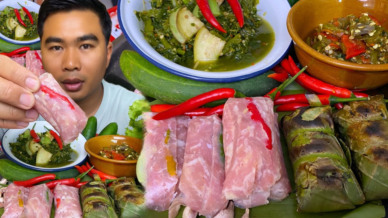 ￼ มากินข้าวนำกันเด้อพี่น้อง แนวกินบ้านเฮา#asmr #food #อาหาร #กิน 