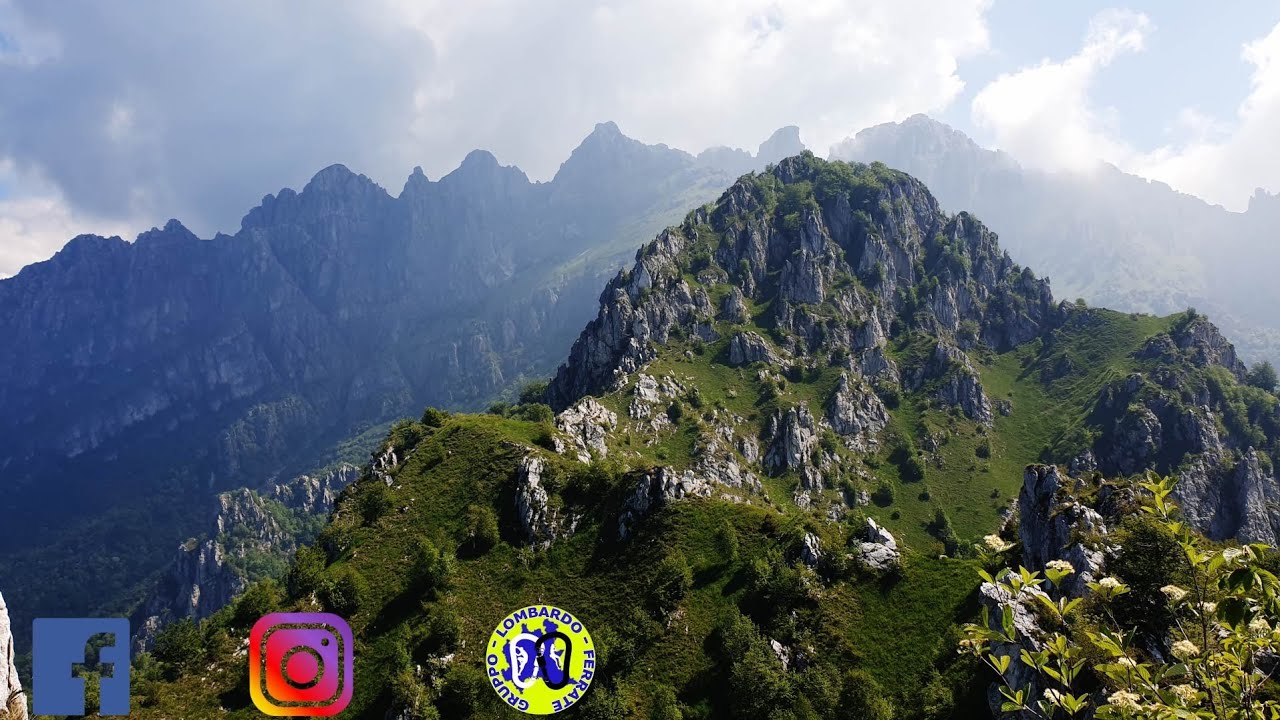 anello da erve, monte magnodeno, creste della giumenta,ferrata centenario,caminetto e ritorno a erve