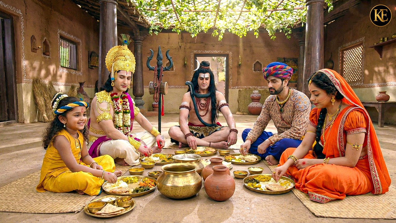 गोकुल में यशोदा मैया ने महादेव और नारायण भगवान को खिलाया भोजन || यशोमती मईया || Krishan leela