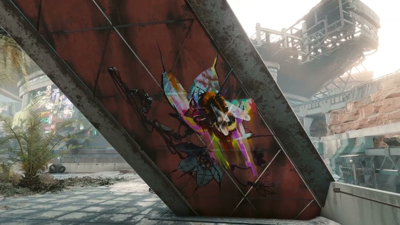 💛 1hr Cyberpunk walk 💛 exploring Dogtown with sandstorm 💛