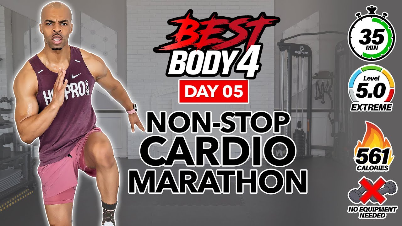 35 MIN NON-STOP Indoor 5K Cardio Running Workout (BURN 500 CALORIES)