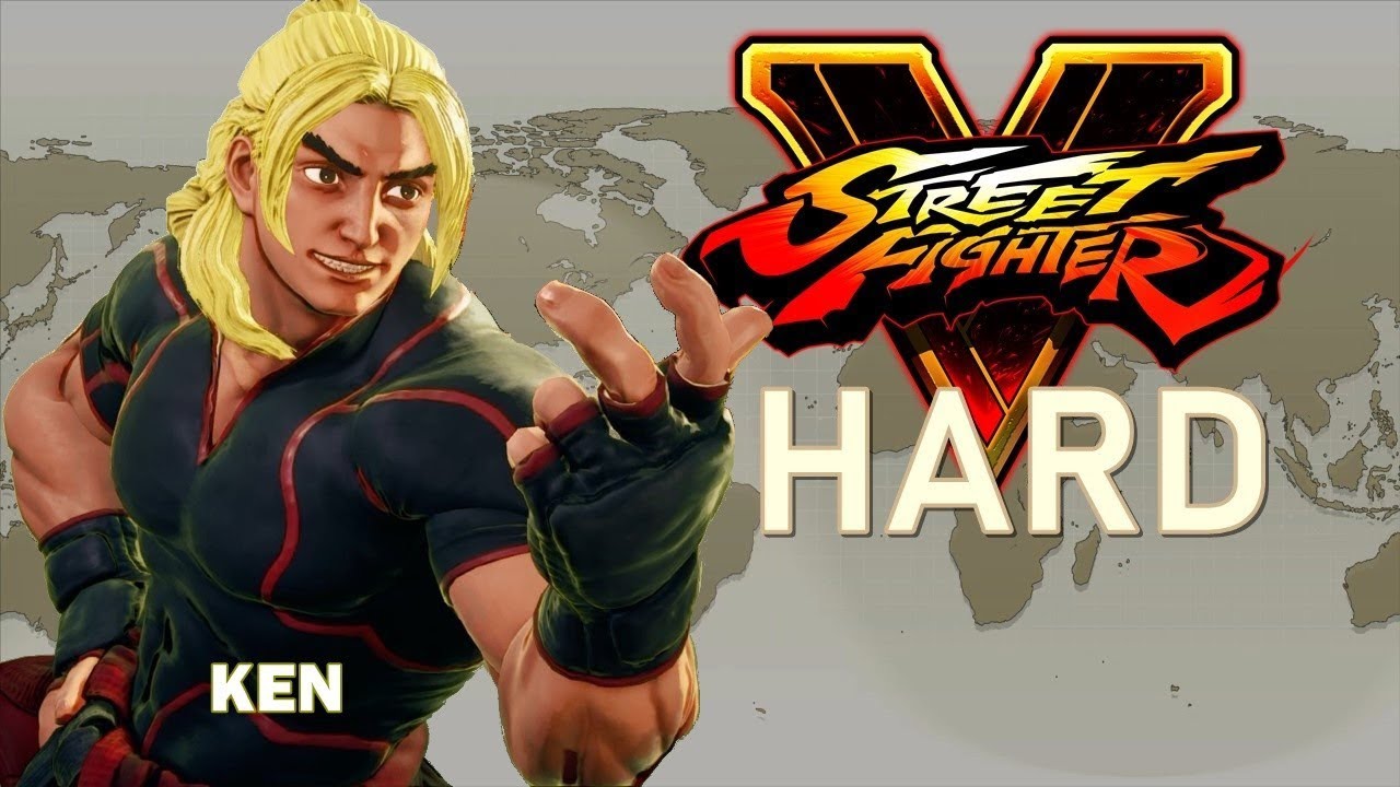 Street Fighter V - Ken Arcade Mode (HARD)