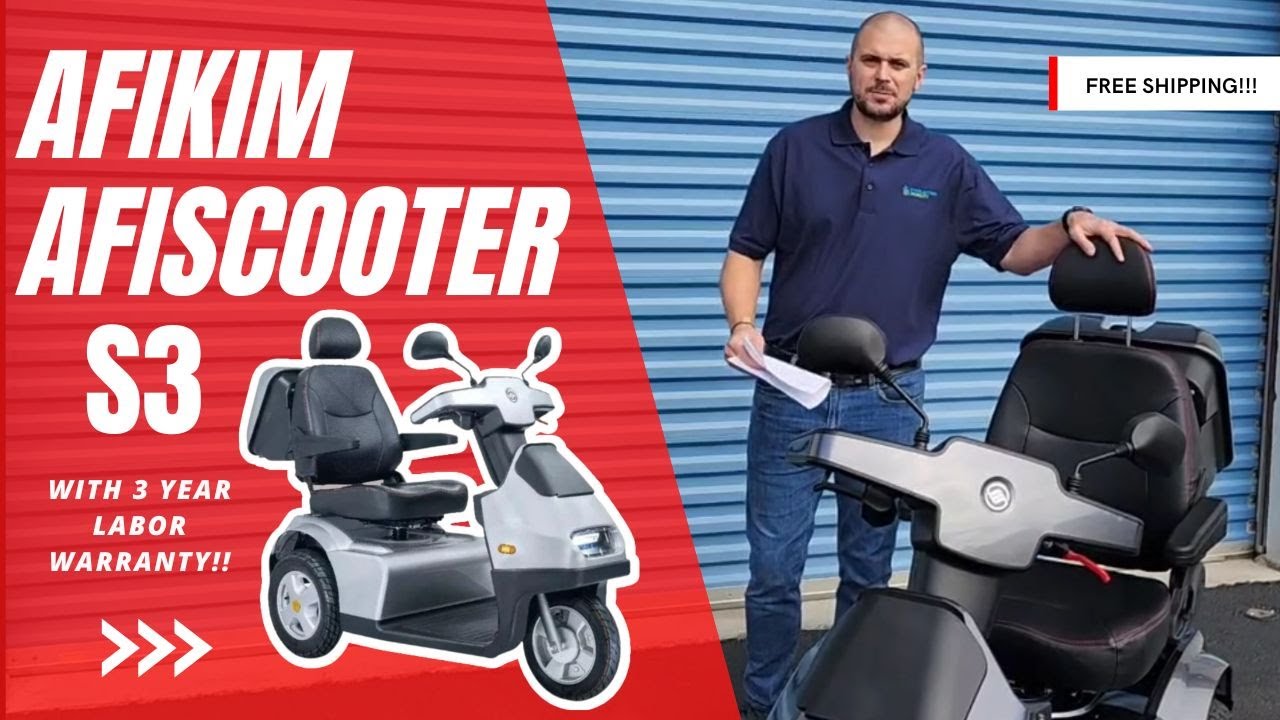 AFIKIM Afiscooter S 3-Wheel Scooter [2024]