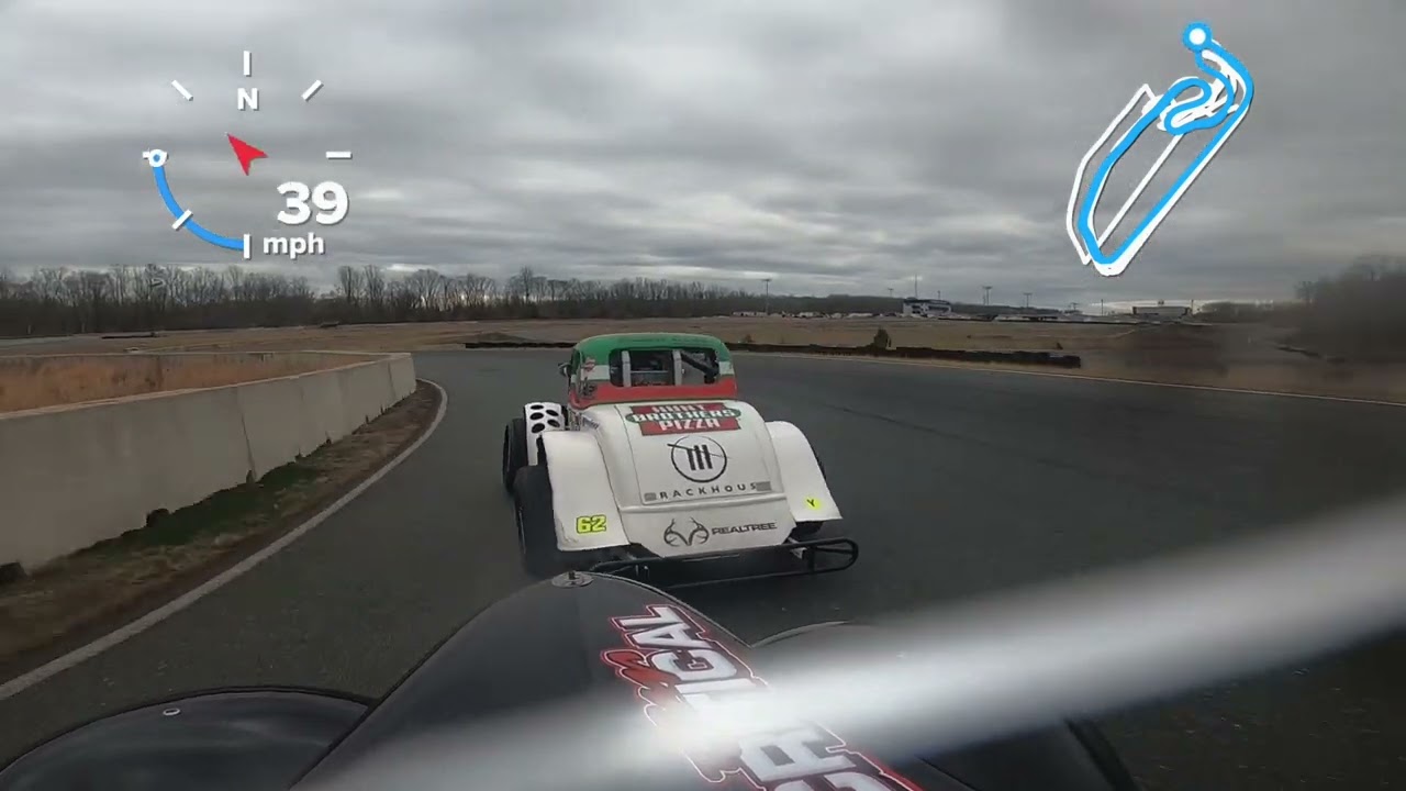 Roof cam INEX Legend Spring Fling Race 4, Dominion Raceway, March 3, 2024