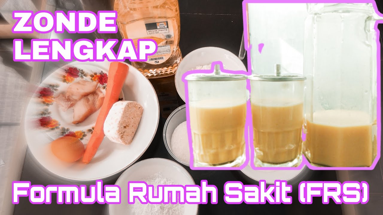 RESEP ZONDE LENGKAP FORMULA RUMAH SAKIT (FRS)