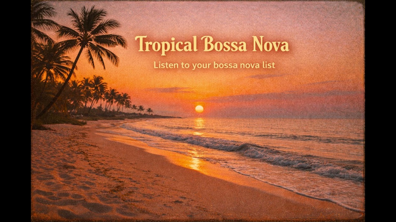Relax & Chill Tropical Bossa Nova 🌴 Sunset Beach Jazz for Study, Work & Relax