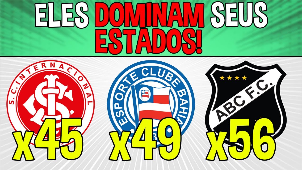 Veja os MAIORES CAMPEÕES ESTADUAIS DO BRASIL!