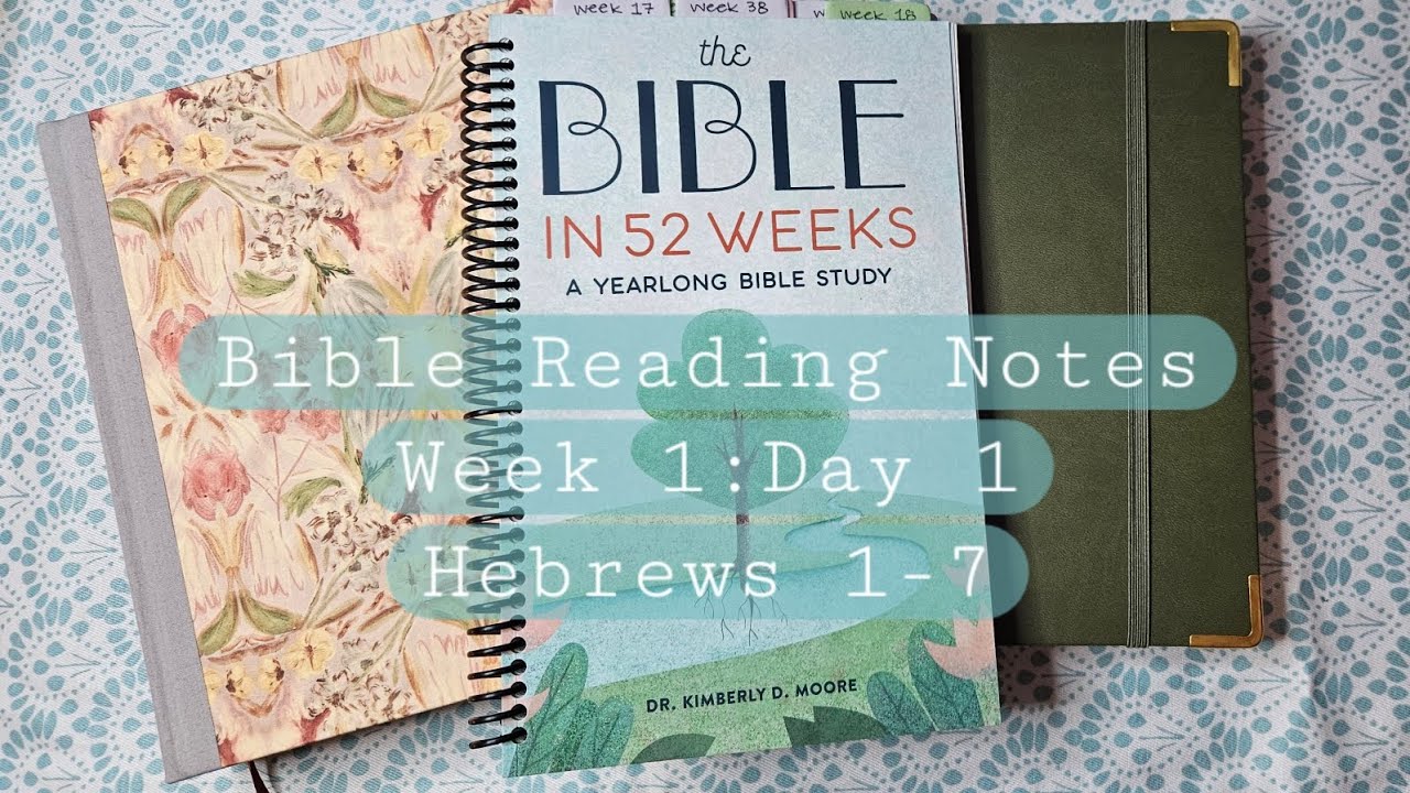 Bible Reading Notes Week 1, Day 1 