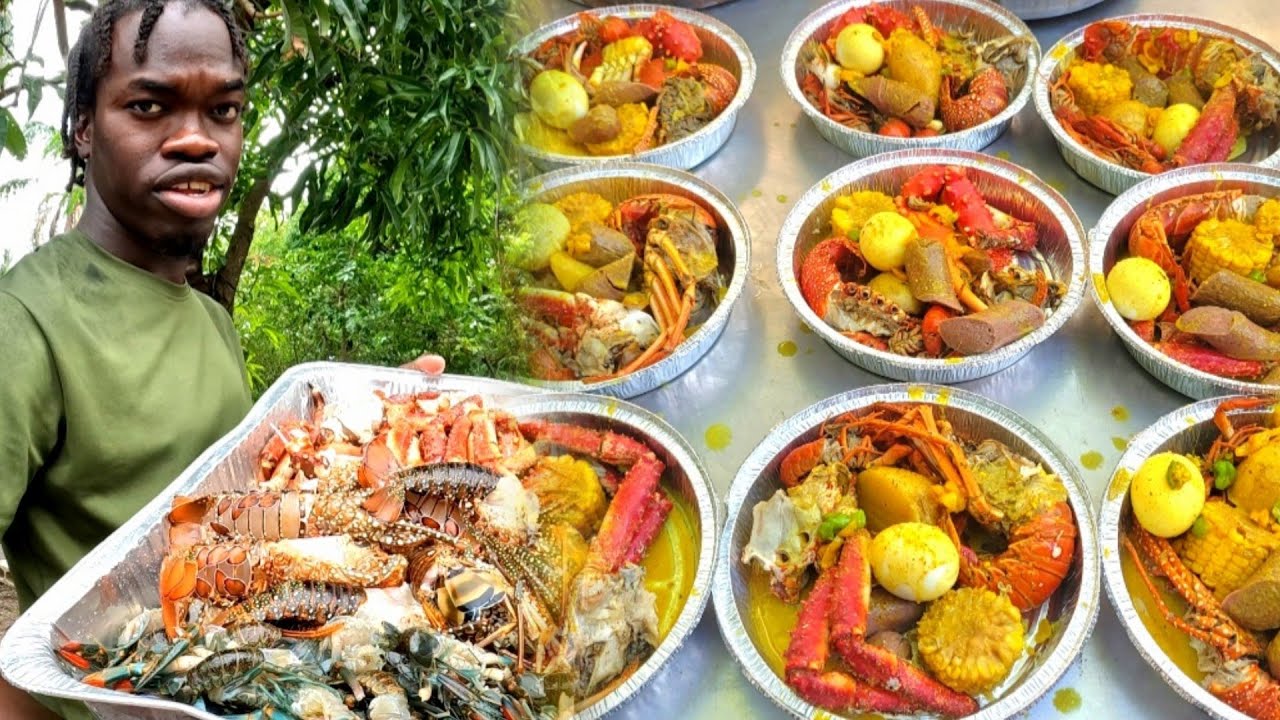 Making Seafood Boil For My Family in The Rain | She Wanted Everything on My Farm ñ Extra Seafood