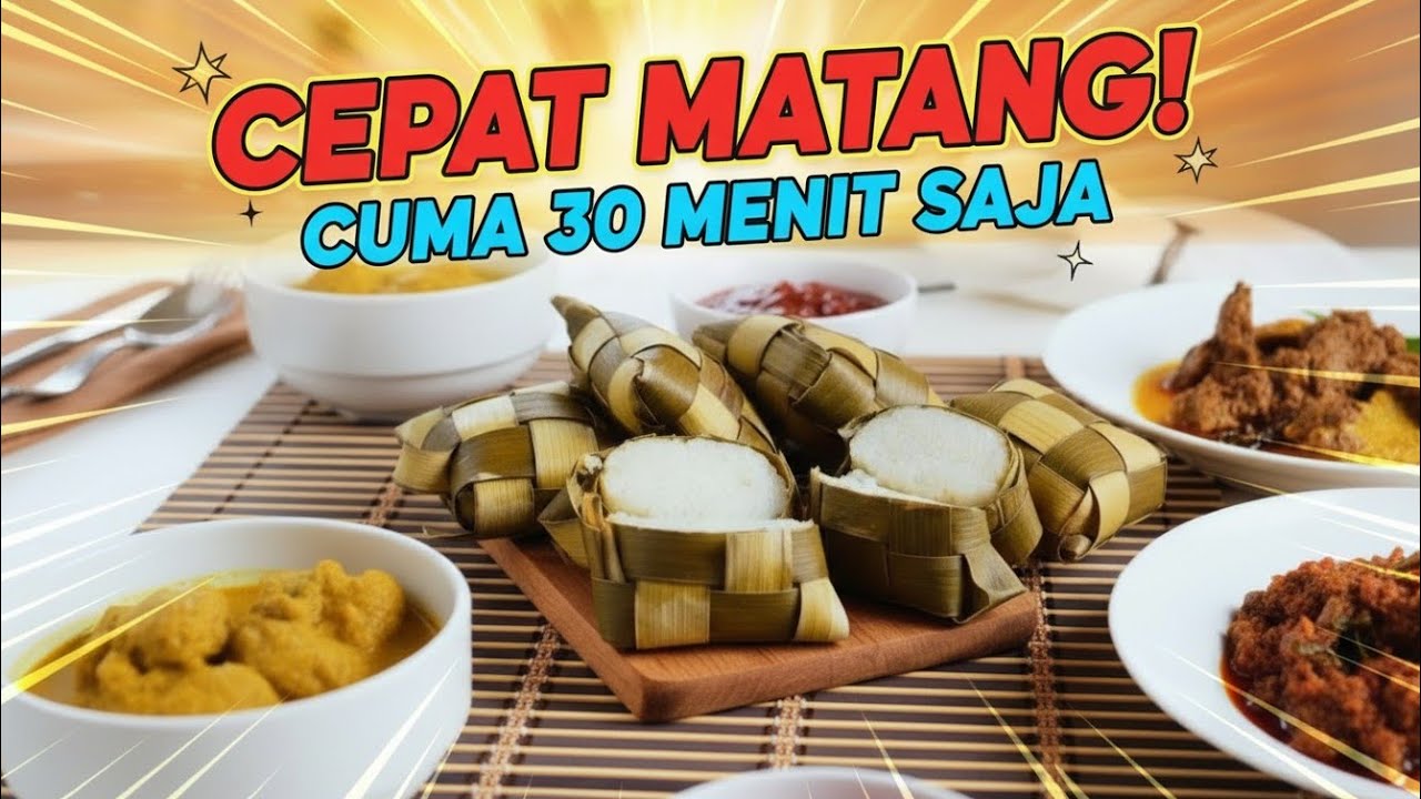 CARA MASAK KETUPAT CEPAT MATANG CUMA 30 MENIT | TIPS MEMBUAT KETUPAT ANTI GAGAL
