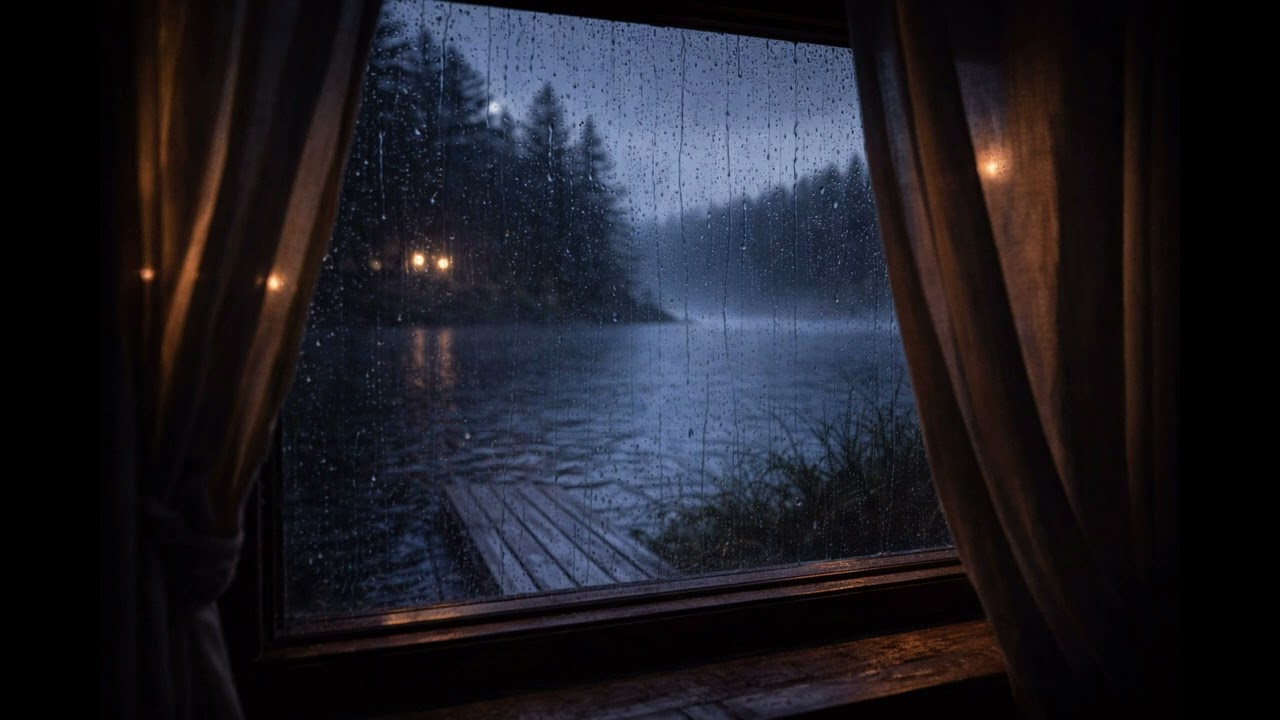Calm Rain on the Window 🌧️ Sleep All Night | Deep Sleep White Noise