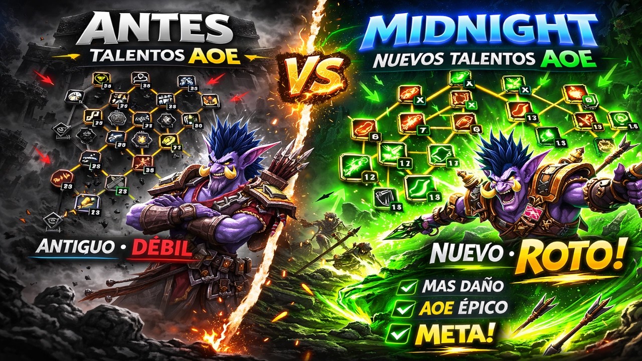 CAMBIO en los TALENTOS de CAZADOR en MIDNIGHT