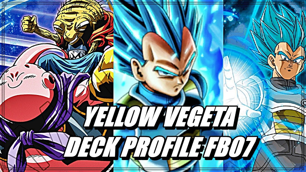 Dragonball Fusion world FB07 Yellow Vegeta deck profile