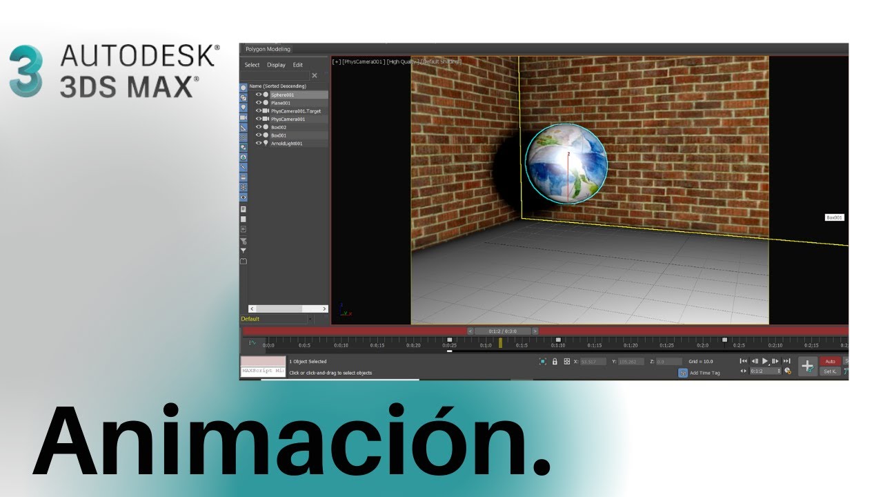 Curso 3DS MAX. Animación de objetos.