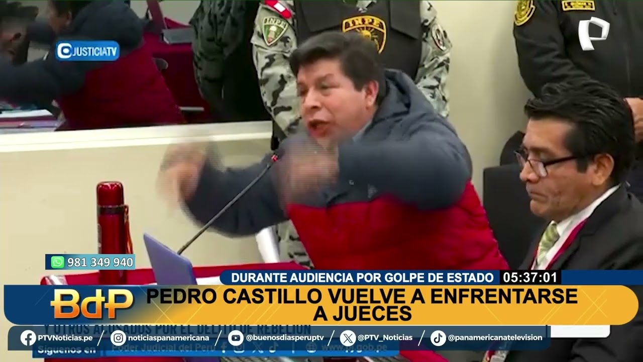 Pedro Castillo durante juicio por golpe de Estado: Lo único que hice fue recibir el clamor ciudadano