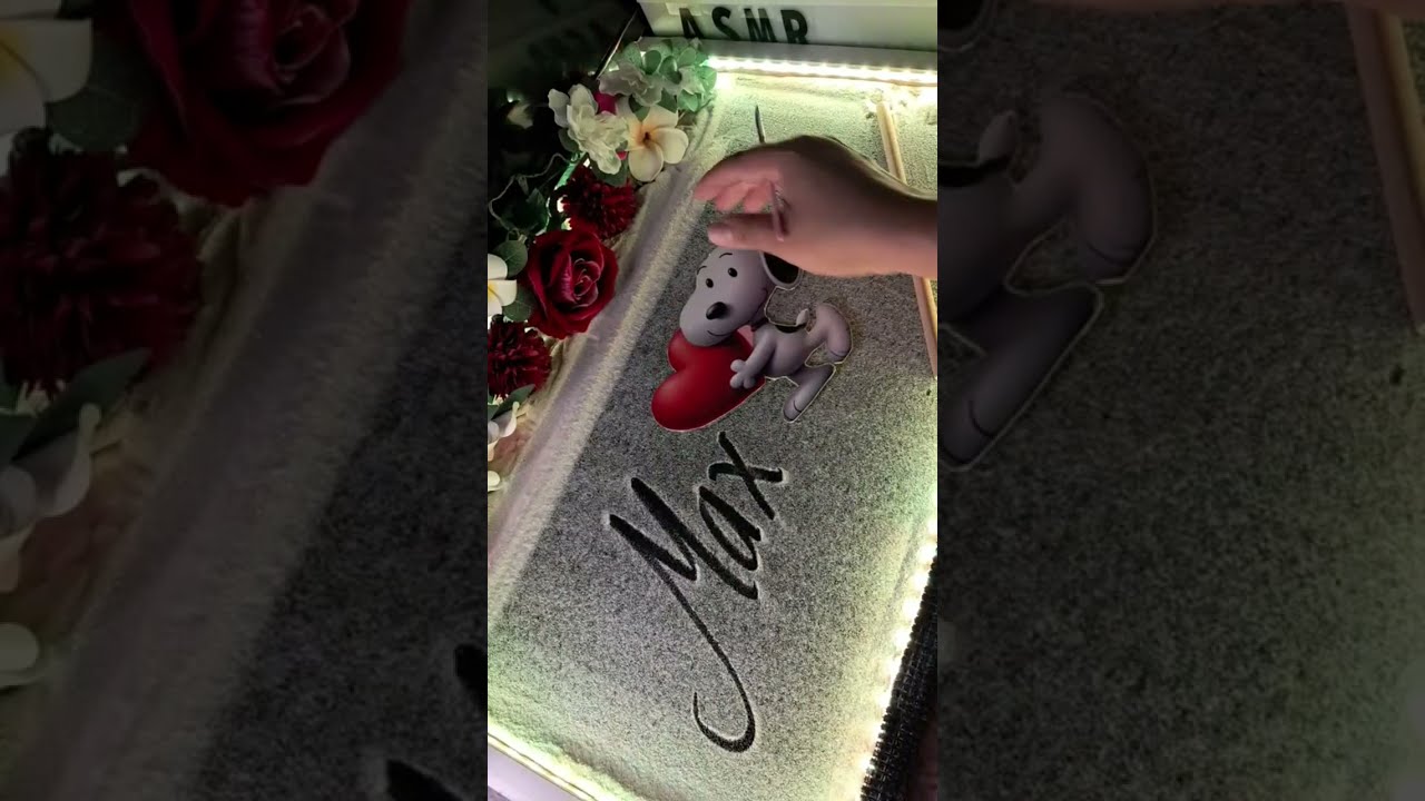 ​MARATHON DE NOMBRES EN LA ARENA 🏝️ Dibujando a Stitch y Nombres de Parejas ❤️ ASMR