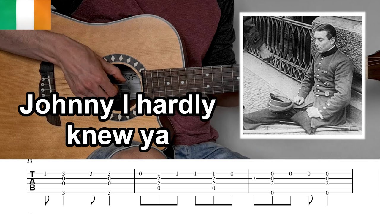 Johnny, I hardly knew ya - fingerstyle guitar TAB