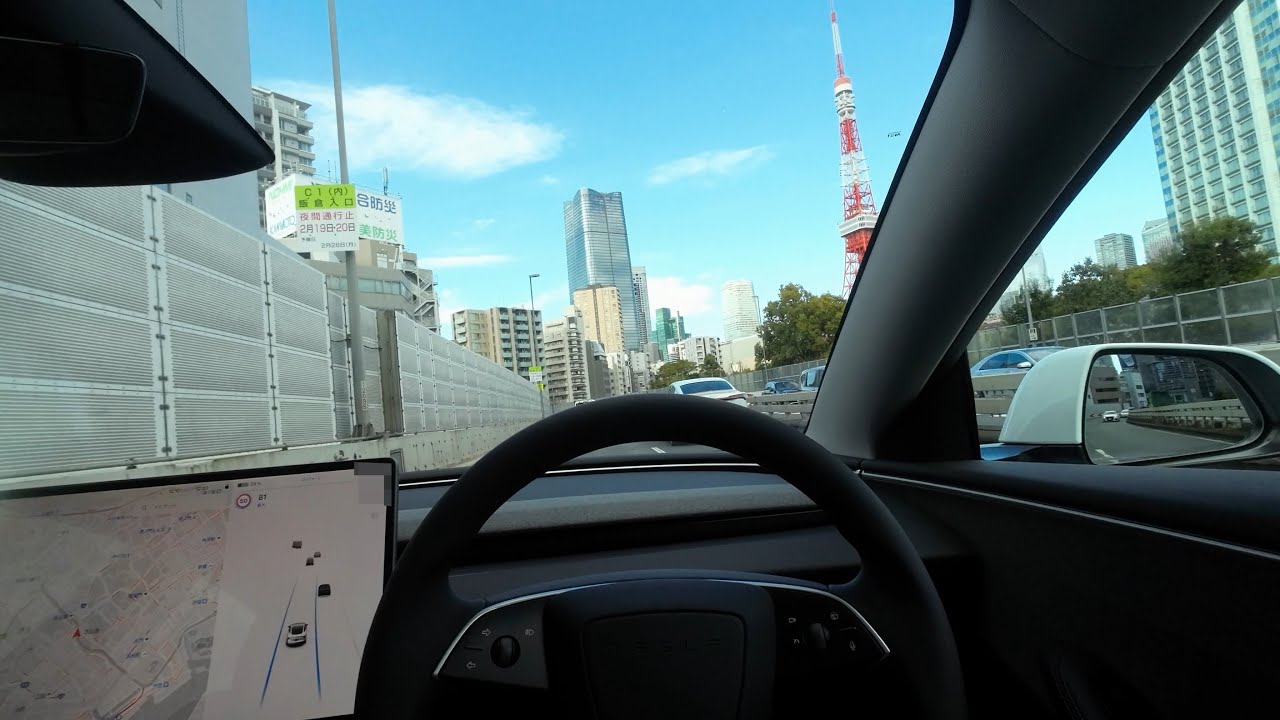 New Tesla Model 3 Highland Test Drive POV 2024 in Tokyo