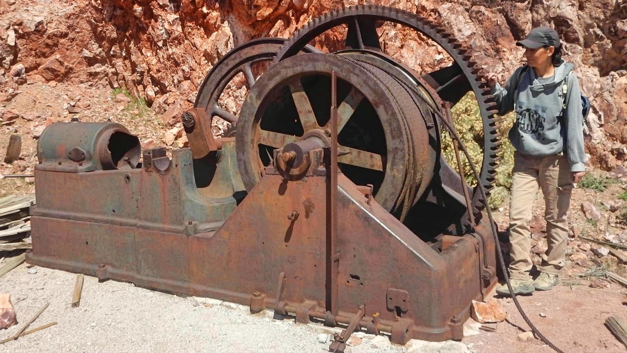 Hoist On 800' Deep Shaft, Tight Squeeze Into Collapsed Portal In Historic Mining District