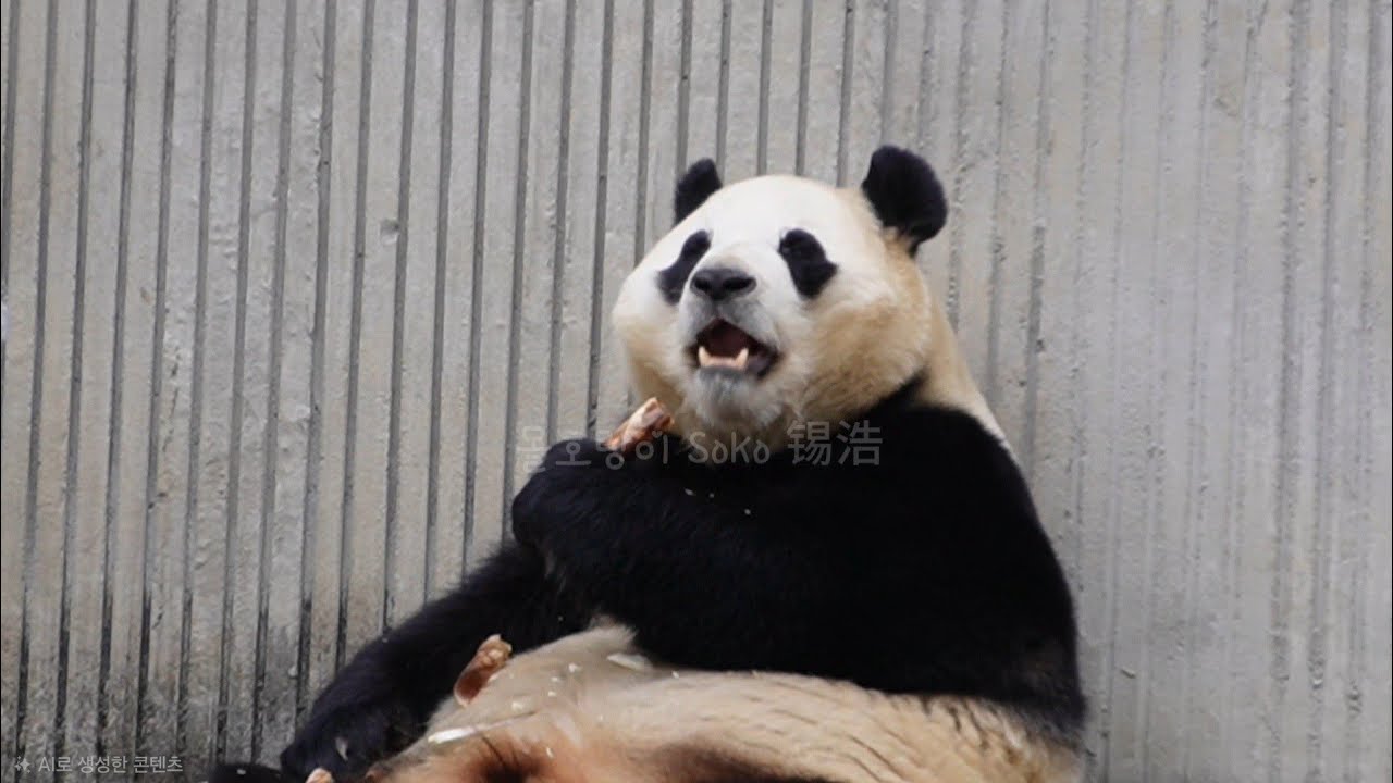푸야 직접 보니 많이 뚠빵 뚠빵 해졌네요~❤️ | 2월 18일 오후(푸바오 실시간) Panda Fubao