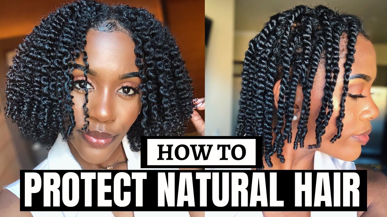 HOW TO PROTECT NATURAL HAIR DURING THE WINTER! Prevent breakage, split ends & dry hair...MUST WATCH!