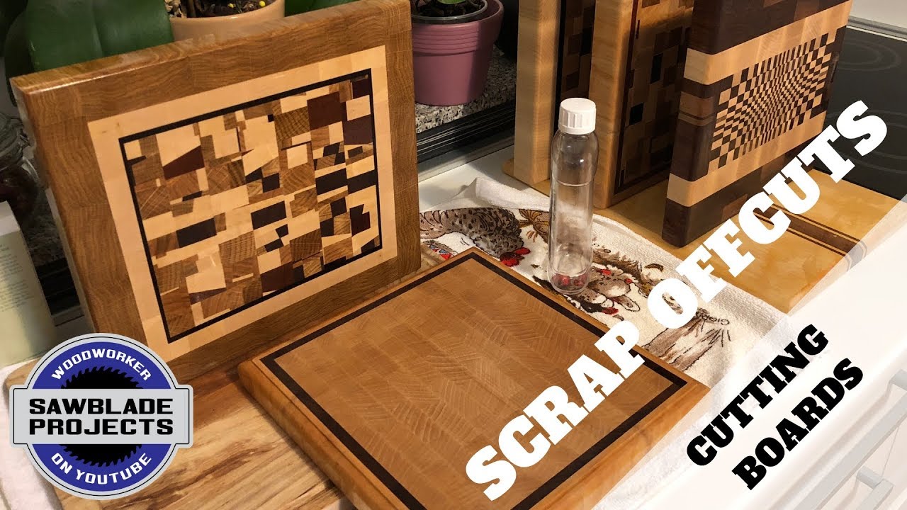 SCRAP OFFCUTS  END GRAIN CUTTING BOARD