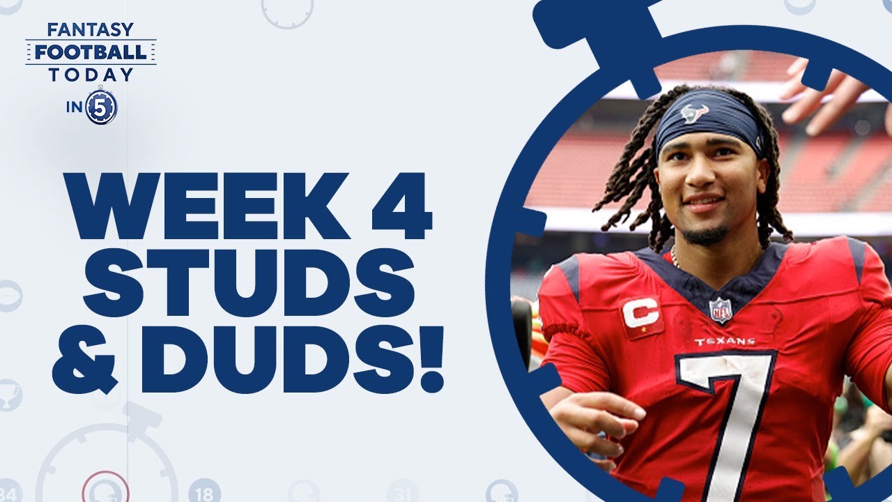 Week 4 Fantasy Recap: Biggest Winners & Losers! (Fantasy Football Today in 5)