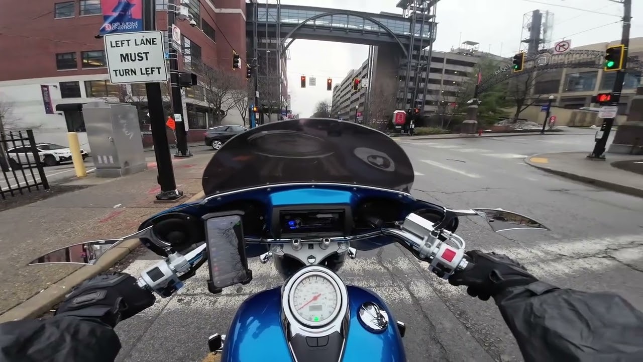 [Motorcycle POV] Foggy Morning Commute - 2005 Suzuki C50t