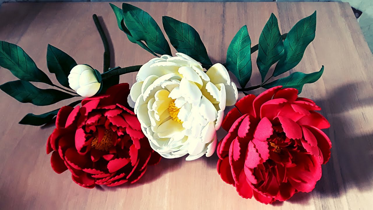 Como fazer a flor peônia de eva sem frisador
