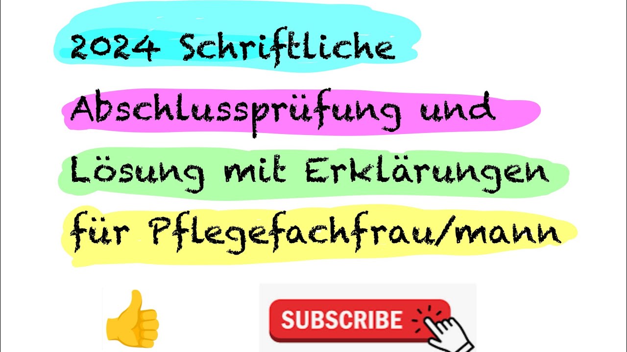 Schriftliche Prüfung 2024 Teil1#pflegeausbildung #deutsch #lernen
