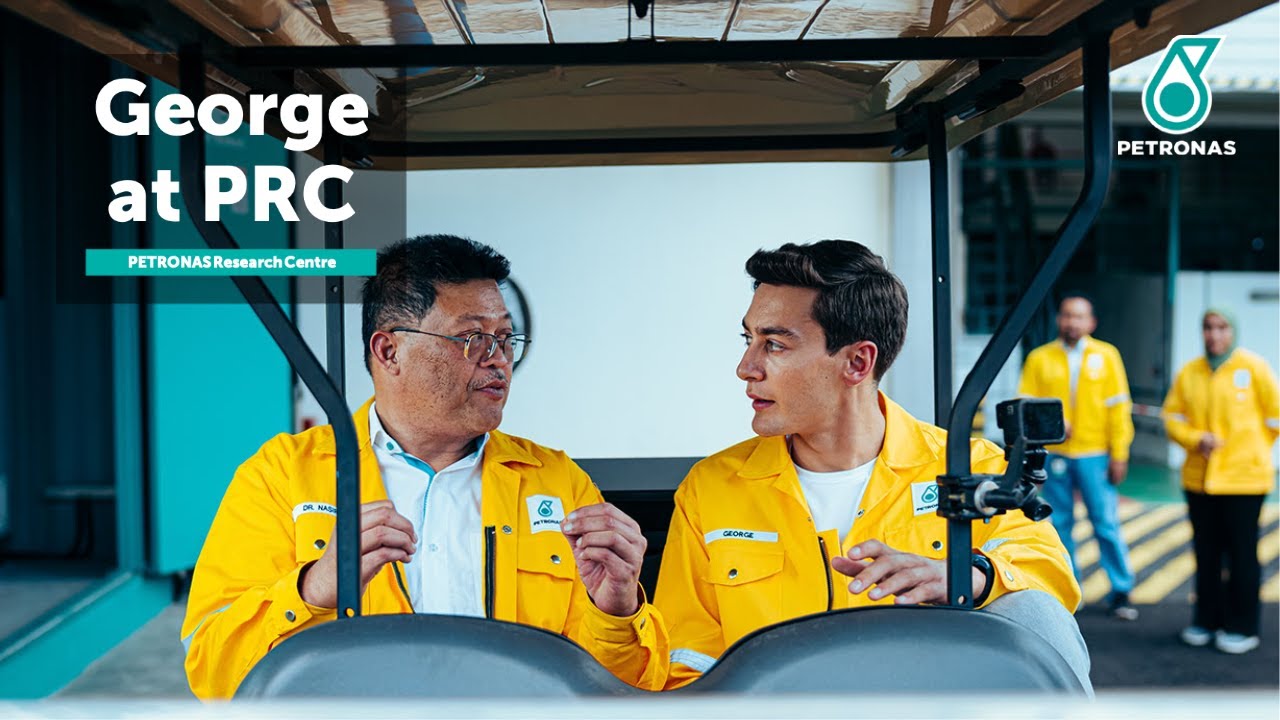 Touring the PETRONAS Research Centre with George Russell
