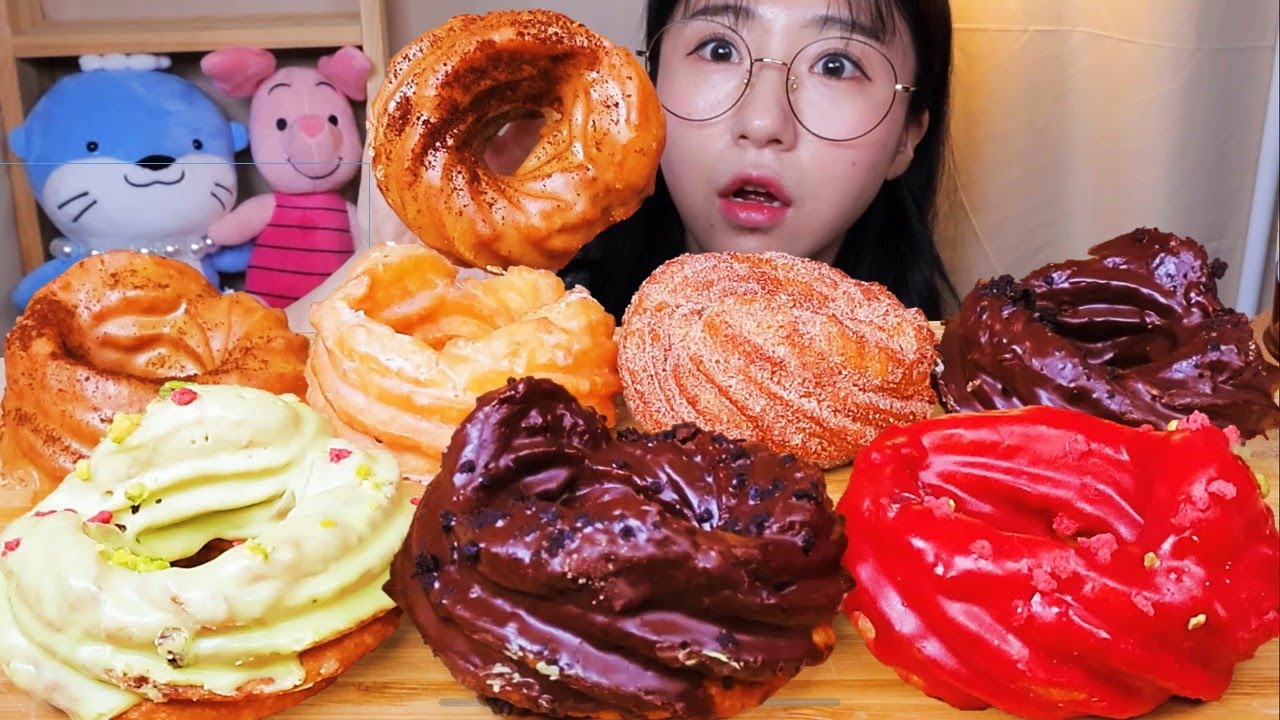 츄러스 도넛 츄로넛🍩 미뉴트빠삐용 츄러스 디저트 먹방 Dessert Mukbang