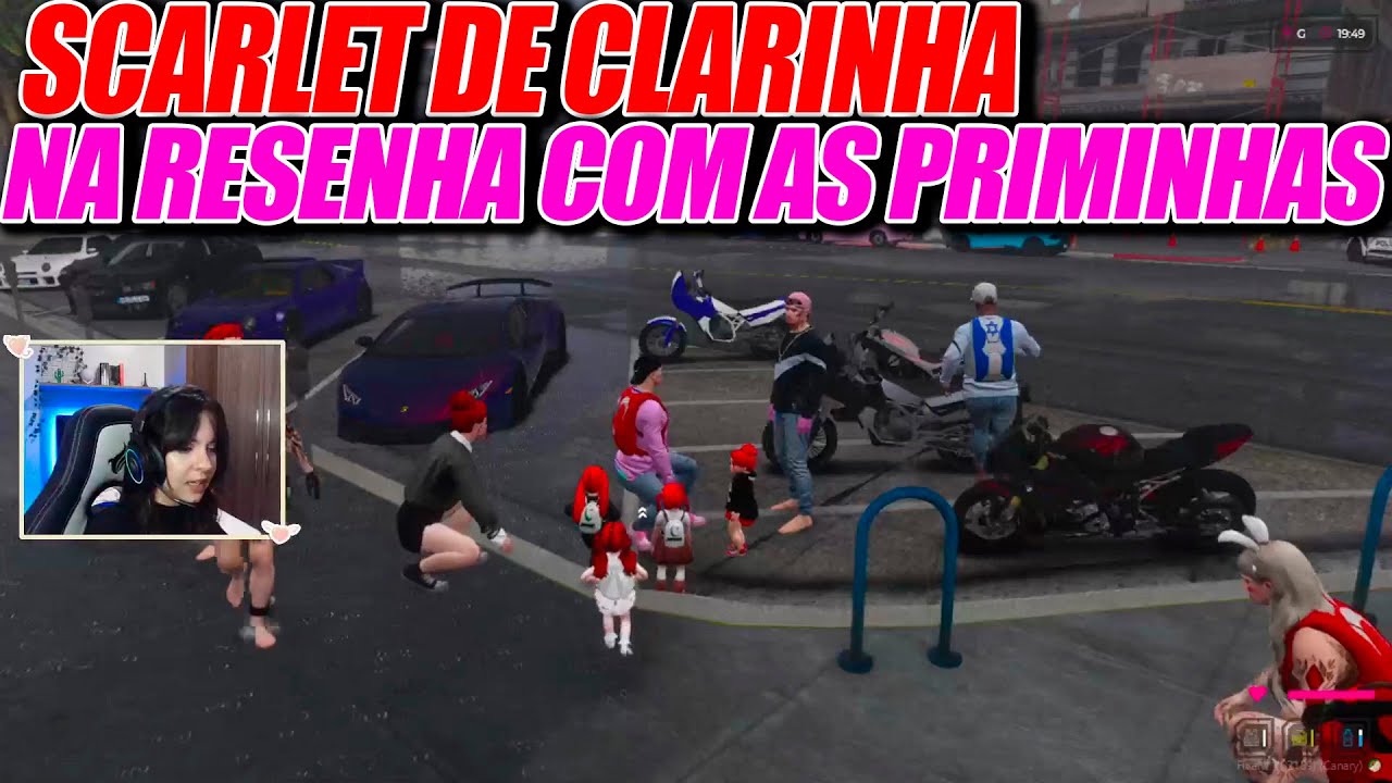 CLARINHA FILHA DO BK NA PRIMEIRA RESENHA NA PRAÇA COM  AS PRIMAS