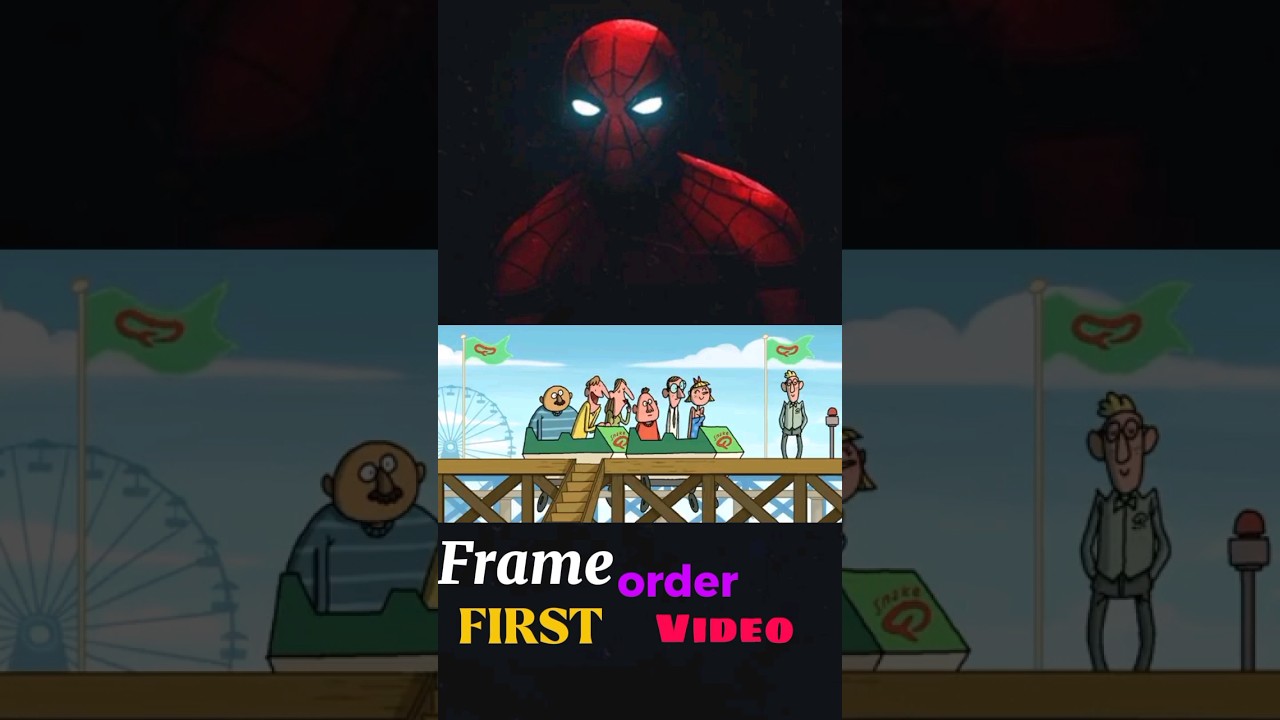 frame order first video|THE ROLLER COASTER | Funny Cartoon|#comedy
