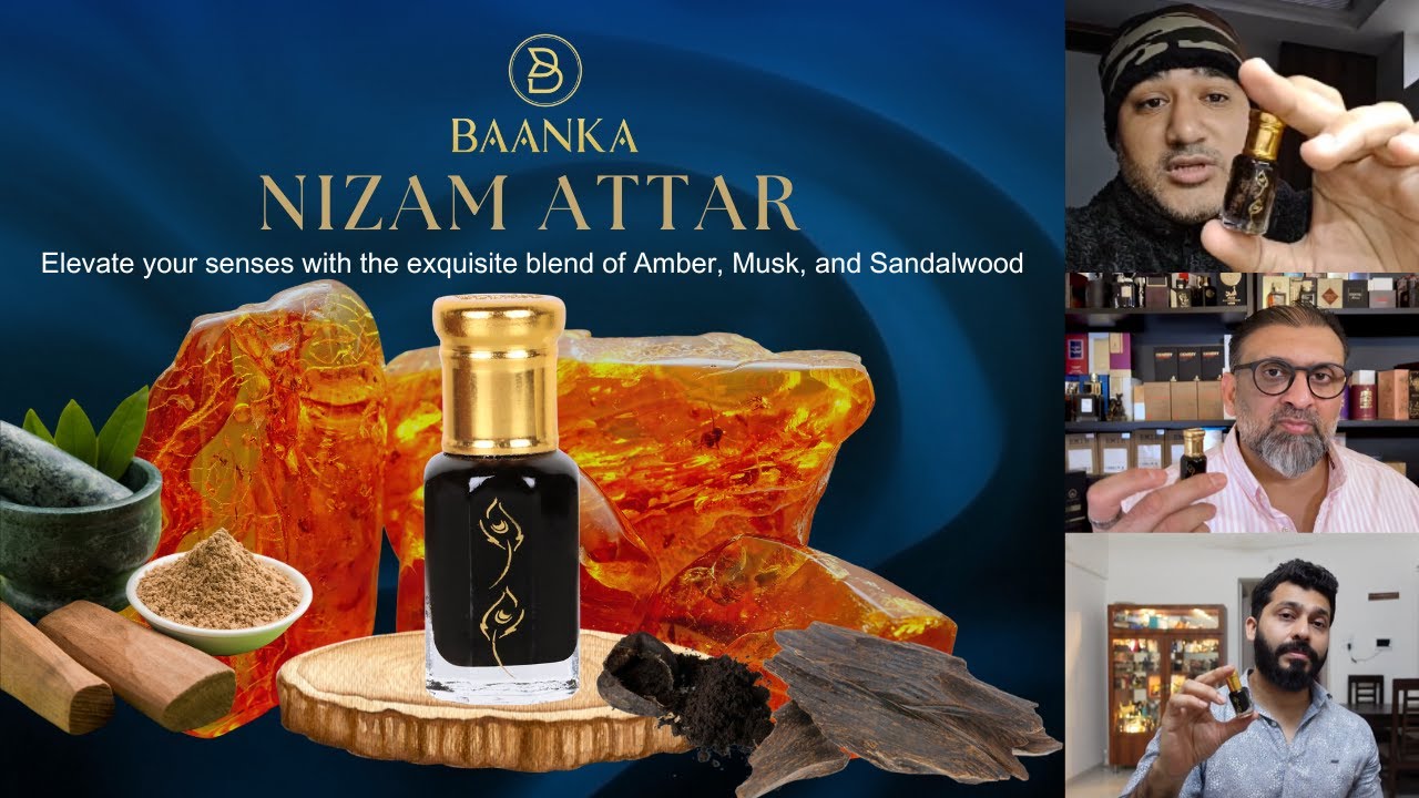 Nizam Attar, an artisanal blend with Amber, Musk, Oud and Sandalwood. #fragrance #baanka