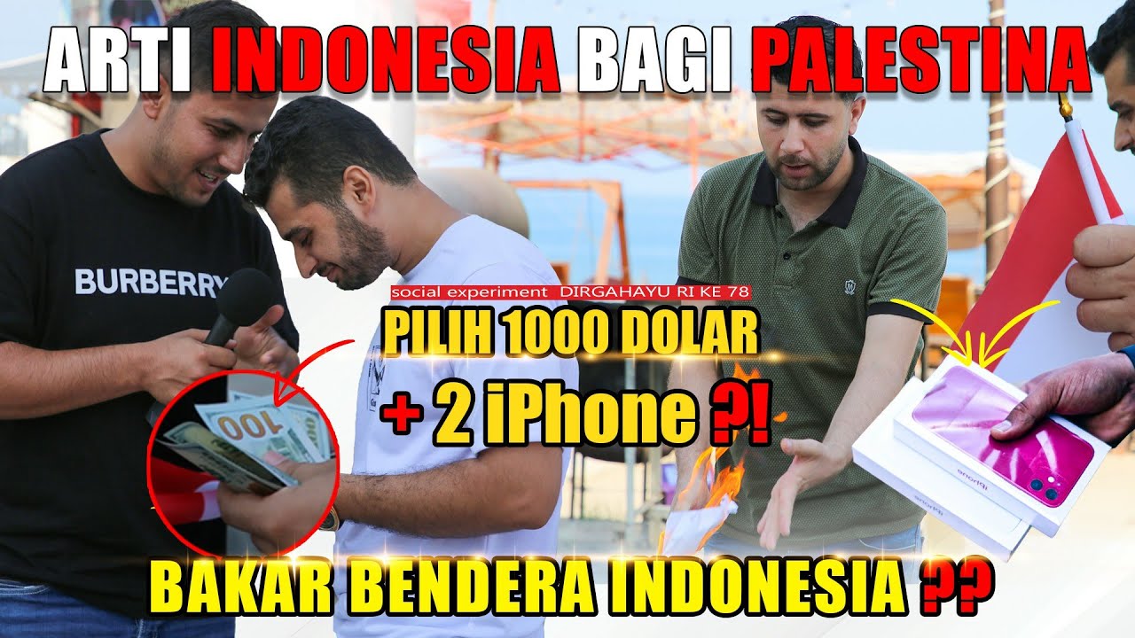 PILIH DUA iPhone DAN UANG 💲1000 💯 PASTI LUKAI 280 JUTA RAKYAT INDONESIA