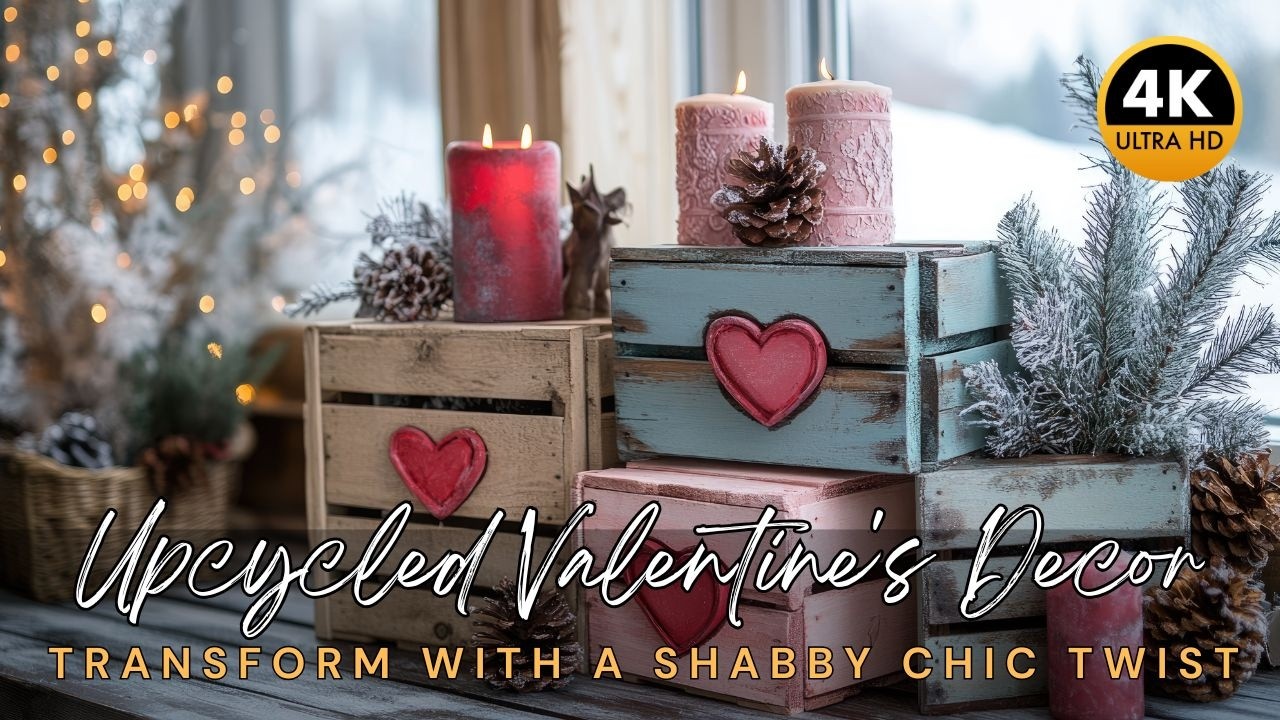 ❤️♻️ Transform Your Home: Upcycled Valentine's Decor With A Shabby Chic Twist
