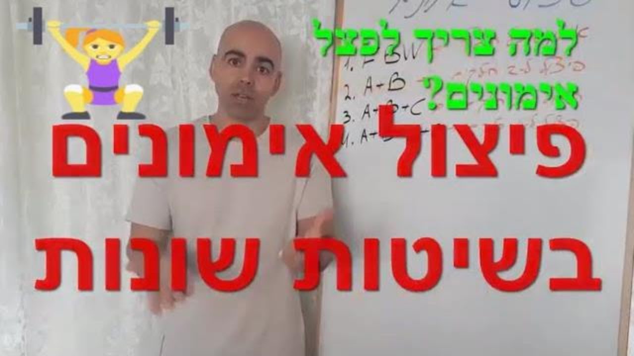 פיצול אימונים, תוכנית אימונים abc, קובי עזרא FBW, איך לבנות תוכנית אימונים, איך בונים תוכנית אימונים