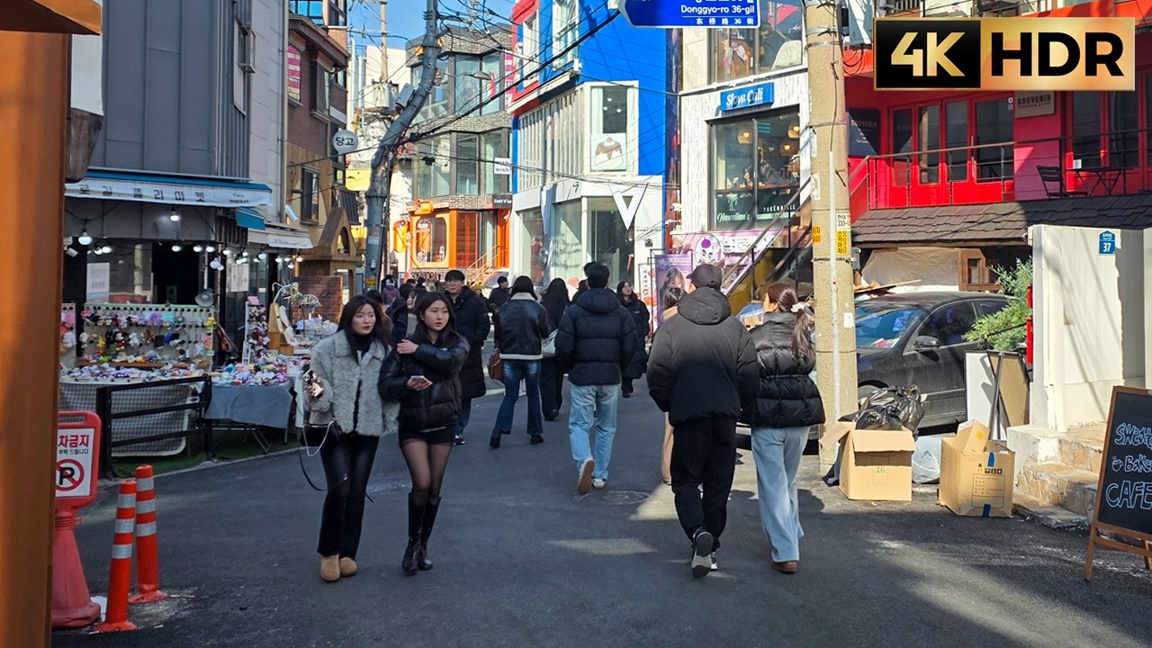 홍대, 연남동 주말 카페거리 감성 산책 | Hongdae & Yeonnam-dong Weekend Walk | Seoul Café Street Vibes